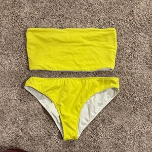 Fabletics Yellow Reversible Bikini Set